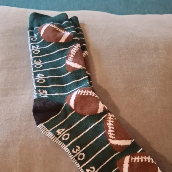 Football Field Patterned Socks - Picture 1 of 1